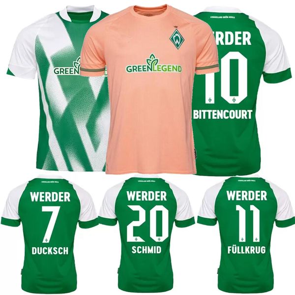 

22 2023 werder bremen soccer jerseys fullkrug friedl stark stage burke bittencourt ducksch 22 23 football shirt, Black
