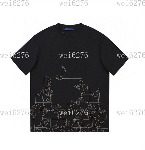 

men's and women's t-shirt splicing printing short sleeve early spring double strand fine cotton fabric digital printing process a2, Black;brown