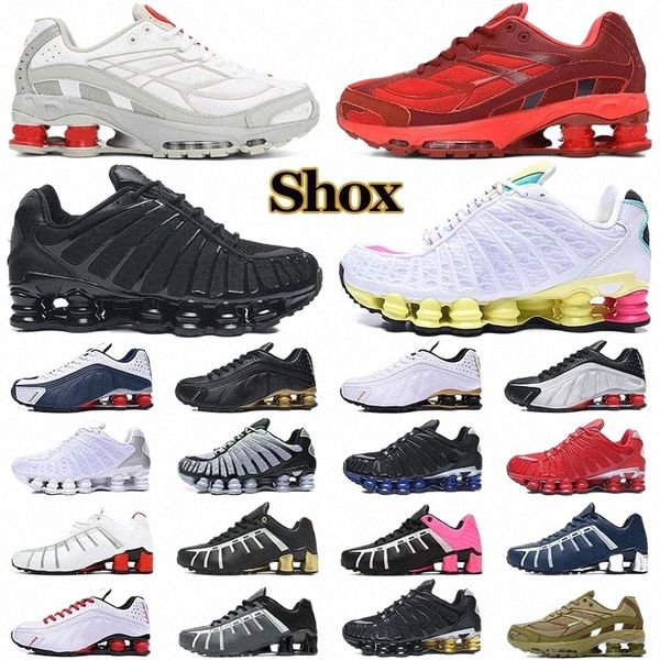 

shox tl r4 running shoes men women ride 2 nz leven triple black white metallic pure platinum dark blue volt skepta grey blue mens trainers s