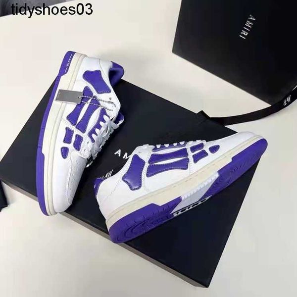 

yibo's same wang amirs bone shoes with high and low lace up couple's casual high-street board fashion shoes 20g3, Black