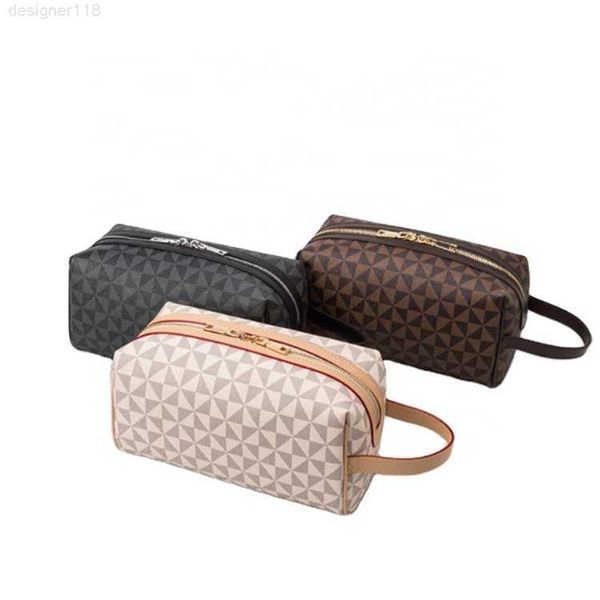 

wholesale leather bag waterproof toiletries make up luxury vegan designer makeup cosmetic