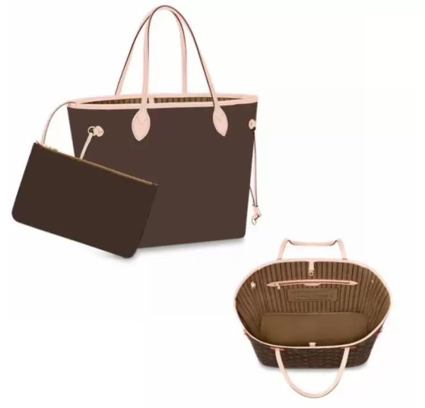 

women luxury designer totes bag shopping bags gm mm pm 2pcs/set with wallet genuine leather medium fashion handbags large composite bags pur