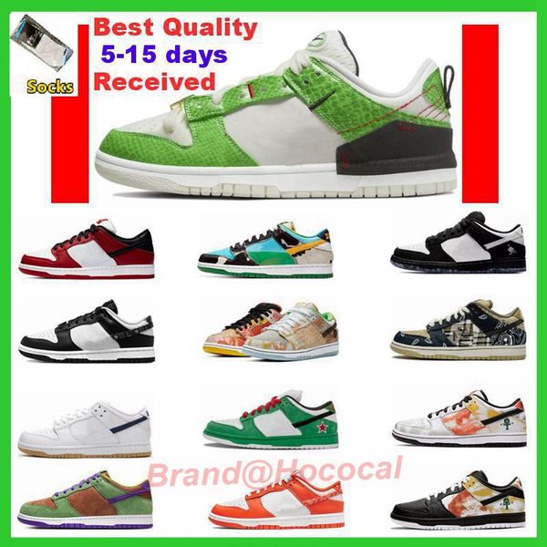 

big size 36-47 shoes chunky dunky men outdoor skateboard dunksb lows black white grey fog ho0925 varsity green unc coast hococal dunks