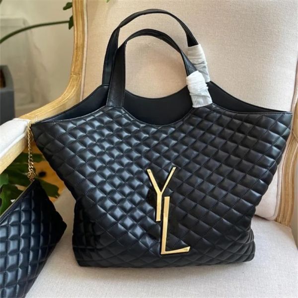 

bags digner yslity lulu icare maxi oversized shopping tote digner 2 size attach wallet quilted lamb travel satchel shoulder purse shopper ba