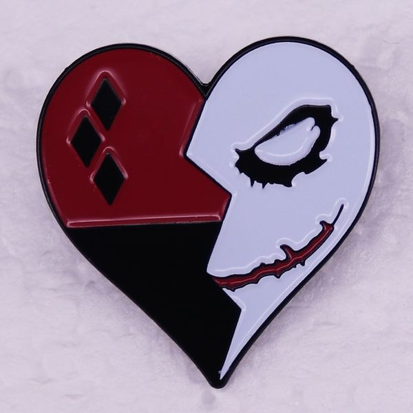 

vintage cartoon character heart brooch metal badge accessories pin, Blue