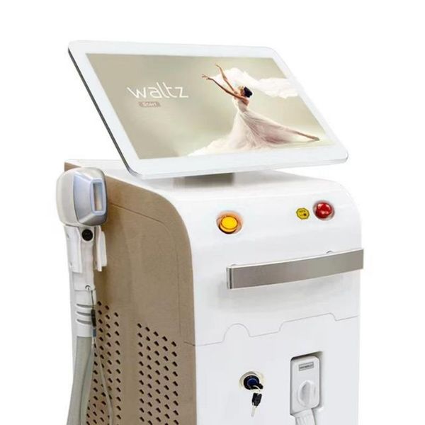 

laser professional diode laser hair removal professional 3 wavelengths diode laser 755nm 808nm 1064nm machine, Black