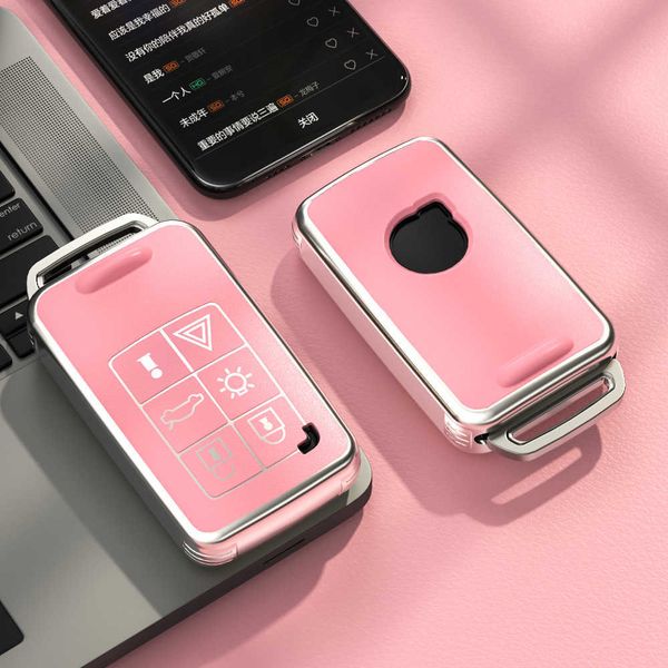 

tpu car key case cover fob for volvo s60 s80 v60 xc60 xc70 s60l s80l v40 xc90 5 6 buttons remote protection shell accessories 0109
