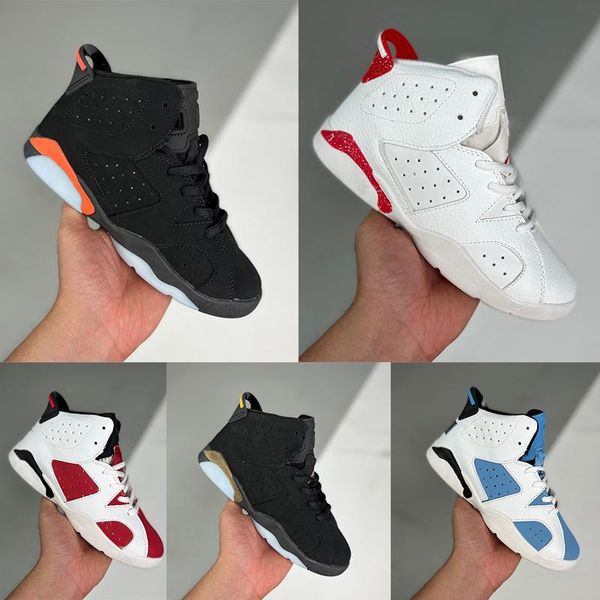 

kids shoes jumpman 6s vi sneaker toddler black dmp infrared carmine toddler basketball shoe td kicks size eur28-35 c4in