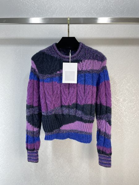 

22 autumn and winter new color contrast classic style is versatile, fashionable and high-grade sweater, White;black