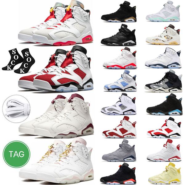 

basketball shoes designer air jordens 6 jumpman 6s retros black cat cool grey university blue red oreo georgetown midnight navy electric