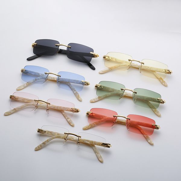 

2023 cool classic sunglasses women and men attitude sunglasses gold frame square metal frame vintage style outdoor classical model factory e, White;black