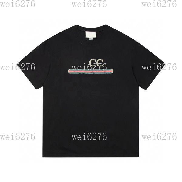 

men's and women's t-shirt splicing printing short sleeve early spring double strand fine cotton fabric digital printing process 23, Black;brown