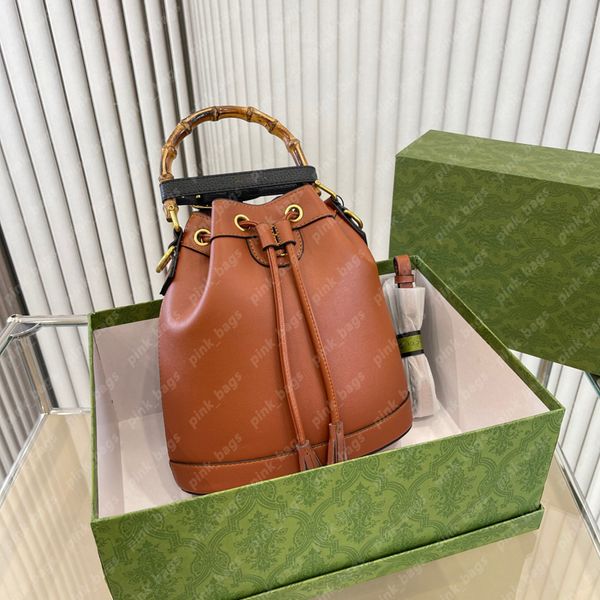 

designer bucket bags womens drawstring shoulder bag g tote purse diana woman handbag bamboo handle crossbody buckets sac handbags wallet