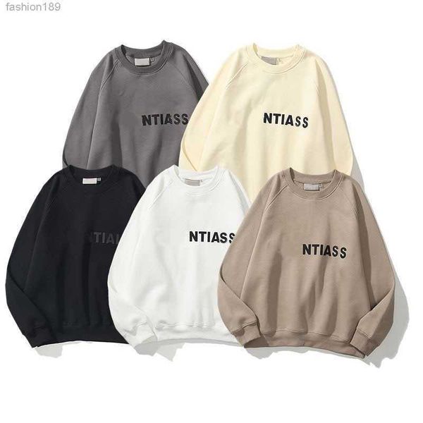 

designer ess hoodies mens womens streetwear pullover sweatshirts loose lovers quality essentials letters casual fleece sweater, Black