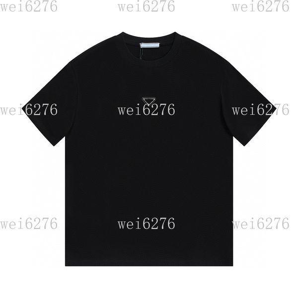 

men's and women's t-shirt splicing printing short sleeve early spring double strand fine cotton fabric digital printing process 23, Black;brown