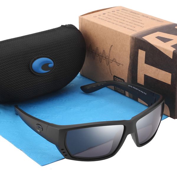 

vintage tuna alley polarized sunglasses men anti glare square driving sun glasses men mirror costas shades uv400, White;black