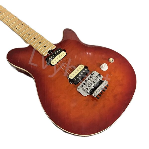 

lvyelectric guitar jazz semi-hollow 6-string guitar fretboard shell inlay supp