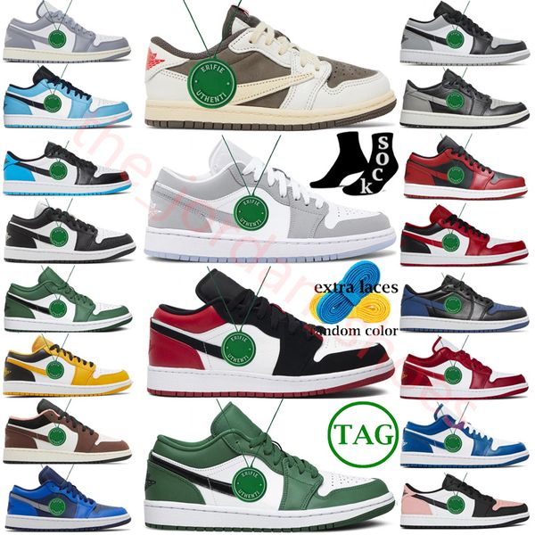 

mystic navy jumpman 1 low basketball shoes white wolf grey black cat bred toe tie dye concord sneakers men women 1s unc marina blue peter