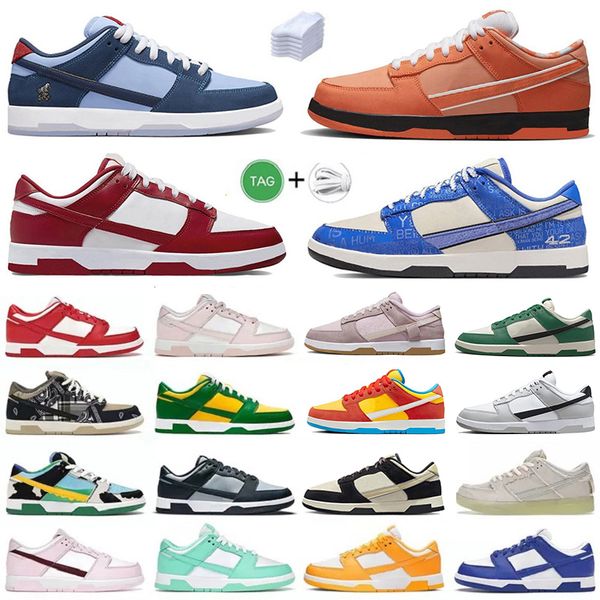 

casual shoes sneakers concepts x orange lobster bart simpson why so sad sports jackie robinson teddy medium olive grey fog panda lottery men, Black