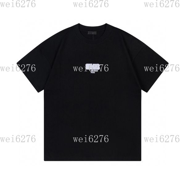 

men's and women's t-shirt splicing printing short sleeve early spring double strand fine cotton fabric digital printing process 23, Black;brown