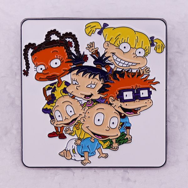 

the rugrats movie brooch naughty soldier diaper family cartoon animation brooch beautiful diffuse badge accessories decoration, Blue