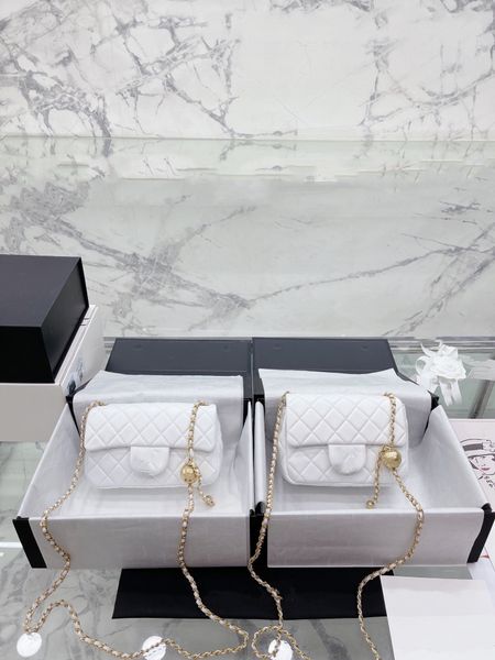 

new small golden ball chain bag luxury handbag fashion single shoulder bag design classic ringer pattern crossbody bag designer women bag me