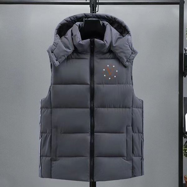 

winter mens vests classic down vests designs men women sleeveless puffer jacket warm windbreaker waistcoat multi colors m-5xl, Black;white