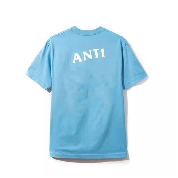 

men's t shirts fashion assc anti social club cross print t-shirt casual couple short5, White;black