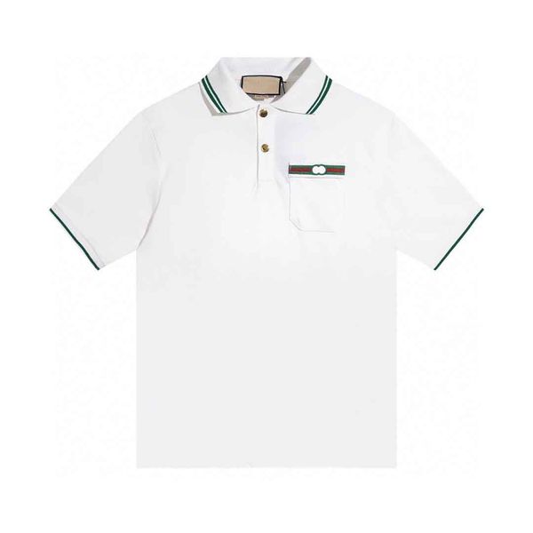 

men's plus tees polos round neck embroidered and printed polar style summer wear with street pure cotton h1t2, Black;brown