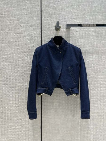 

women's outerwear & coats22 early fall new fashionable and capable denim jacket classic blue denim stand collar small short design wais, Black;brown