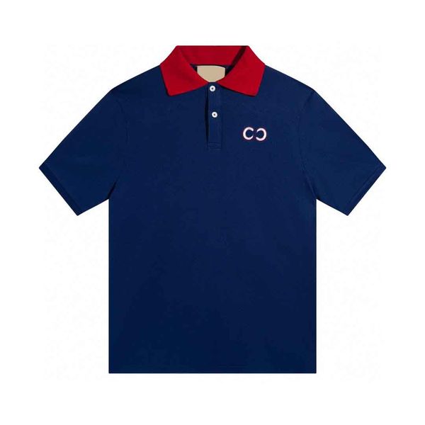 

men's plus tees polos round neck embroidered and printed polar style summer wear with street pure cotton h11t22, Black;brown
