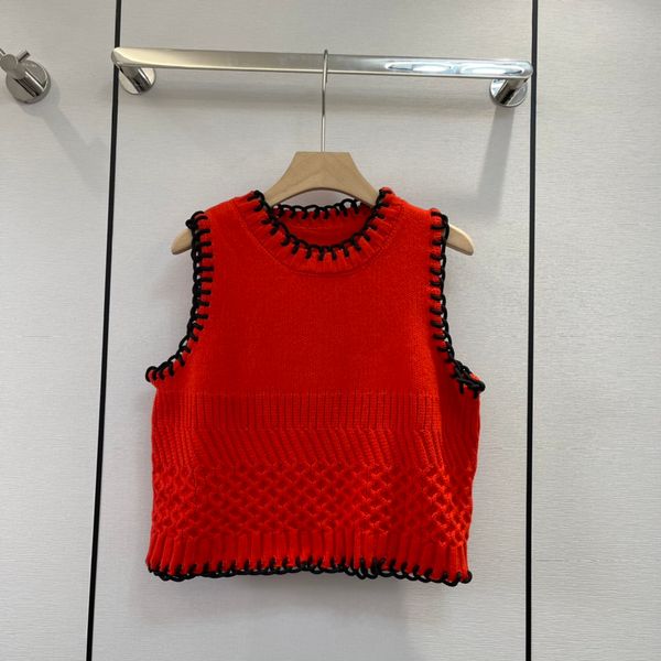 

autumn and winter new style style black loop hem short vest, White;black