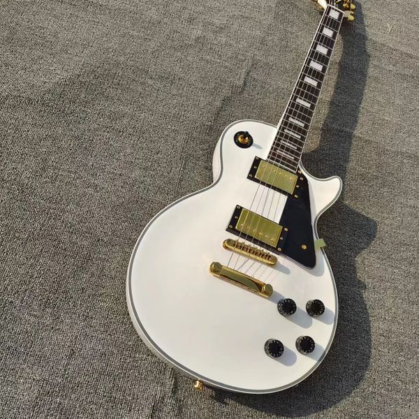 

custom electric guitar white light mahogany gold accessories available