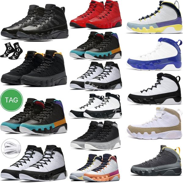 

airs jordens 9 9s mens basketball shoes chile red change the particle grey world gym red university gold men trainers sports sneakers
