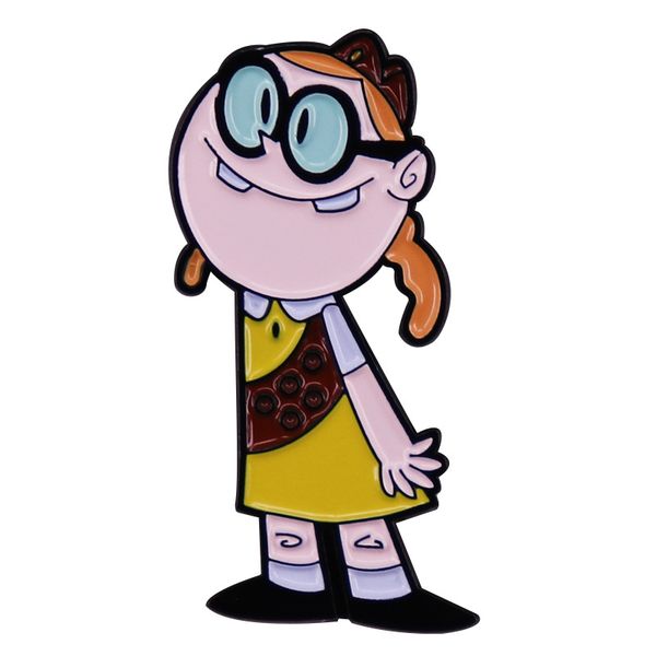 

cartoon beth beeman brooch badge clothing backpack pin metal accessories, Blue