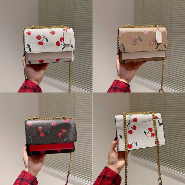 

5a designer womens handbag cross body bags woman strawberry classic printing purse shoulder leather lady evening wallet purses handbags