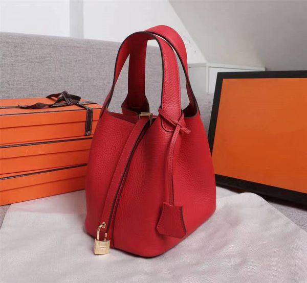 

large capacity bucket bag leather tote bag fashion handbag brand luxury designer bag one shoulder bag vegetable basket design shopping bag c