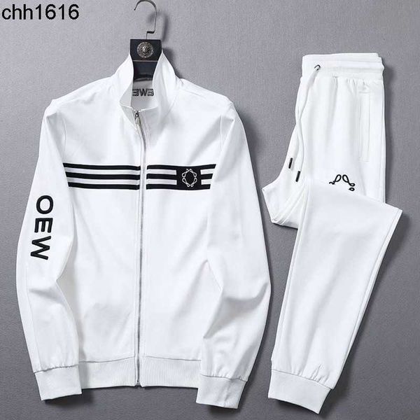 

roman cotton leisure sports suit men's fashion two-piece set large 2023ss, Gray