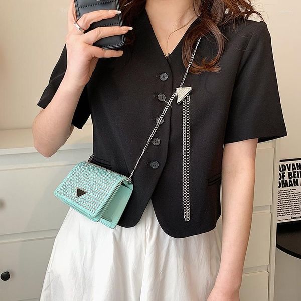 

evening bags designer bag crossbody bag rhinestone chain bag chest pack fashion single bag waist 120cm shoulder bags for women crossbody