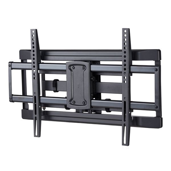 

onn. full motion tv wall mount for 50" to 86" tvs up to 15Â° tilting