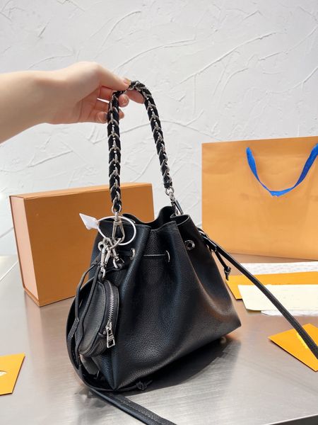 

l neonoe mini drawstring bucket bag 4-colour purse luxury designer crossbody shoulder bags handbag women's fashion bella leather handba