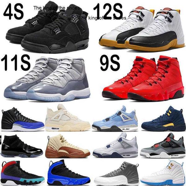 

jumpman 4 12 men basketball shoes women red 9 11 cool grey 4s military black cat bred cherry canvas french fire unc racer blue trainers2023