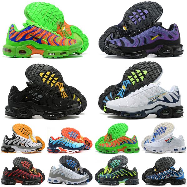

tn plus terrascape running shoes tns men women unity black white tnplus atlanta gold bullet hyper blue sunset gradient sports sneakers size