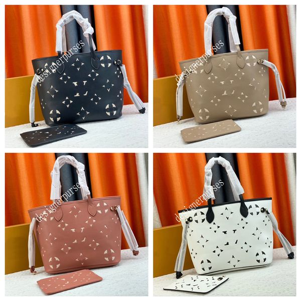 

tz 4 colors fashion never medium handbags large capacity tote bags mm handbag designer totes women classic 2-piece set shoulder bags with pu