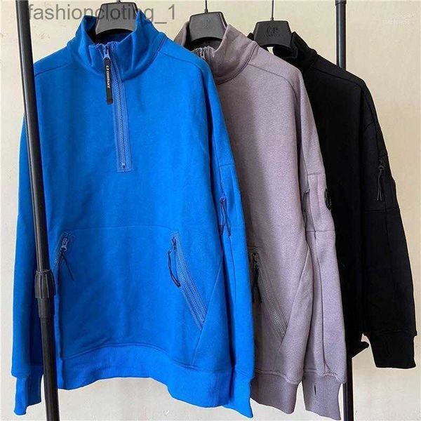 

men's hoodies sweatshirts 2022 cp autumn and winter stand collar casual sports half zipper sweater youth outdoor student fashion rowe22, Black