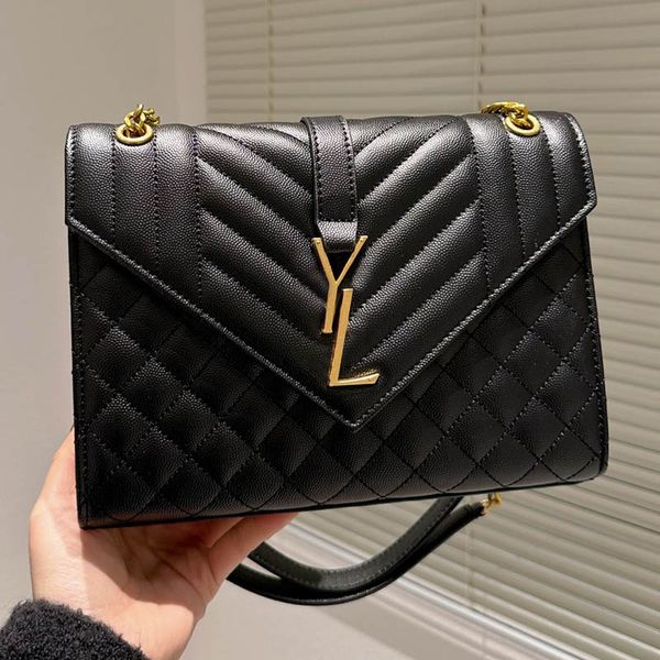 

bag women luxury handbag subaxillary package fashion designer classic tote bags wallet metal gold chain leather flip cover diagonal messenge