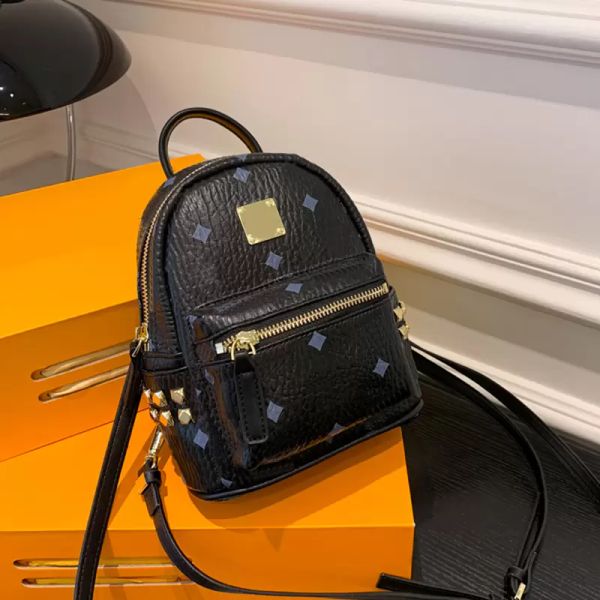 

luxury designer black bag mini backpack women real leather brown handle backpacks outside sport phone shoulder crossbody bags purses dots le