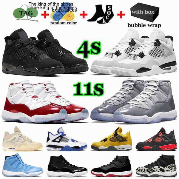 

2023 ogwith box jumpman s 4 basketball shoes men womens sneakers 11 mens jorda 4s military black cat infrared cool grey 11s cherry