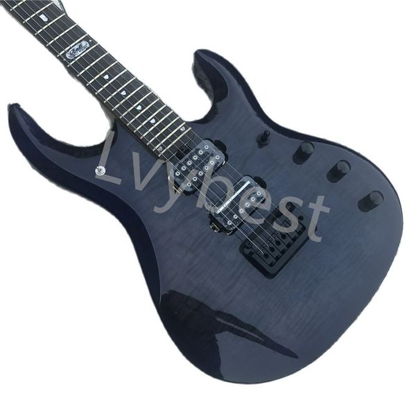 

lvyelectric guitar music man electric guitar transparent black signature