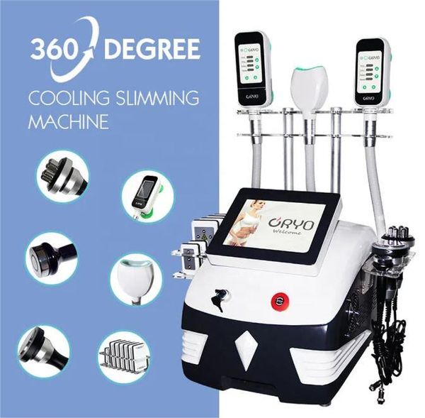 

2023 new 5 in 1 360Â° cryolipolysis fat e slimming machine cryo 40k fat burning weight loss ultrasonic cavitation cool sculpting vacuum beaut